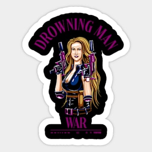 Drowning Man War Sticker